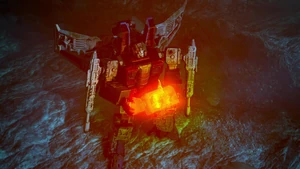 Starscream hears Unicron calling him.