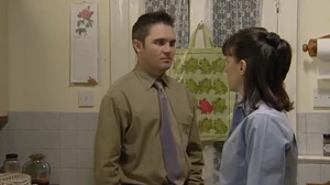 Trevor confronts Little Mo on New Year's Eve 2001 and refuses to accept their marriage is over.