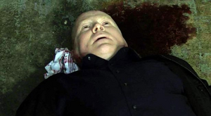 Phil is left unconscious after being struck over the head with a wrench by Stacey in 2019.