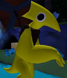 Yellow in-game.