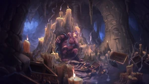 Togwaggle lamenting over his lost treasure.