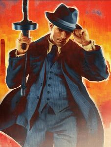 Promotional art of Tommy Angelo for Mafia: Definitive Edition.