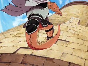 1E8AF1AE-7258-4B85-955E-18346C074B59.png (5.7 MB) Crocodine plummeting off the castle after his defeat at the hands of Dai.