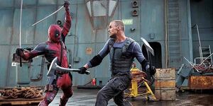 Ajax fighting with Deadpool.