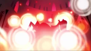 The priestess giving birth to seven daughters.