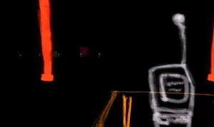 The player with the phone.