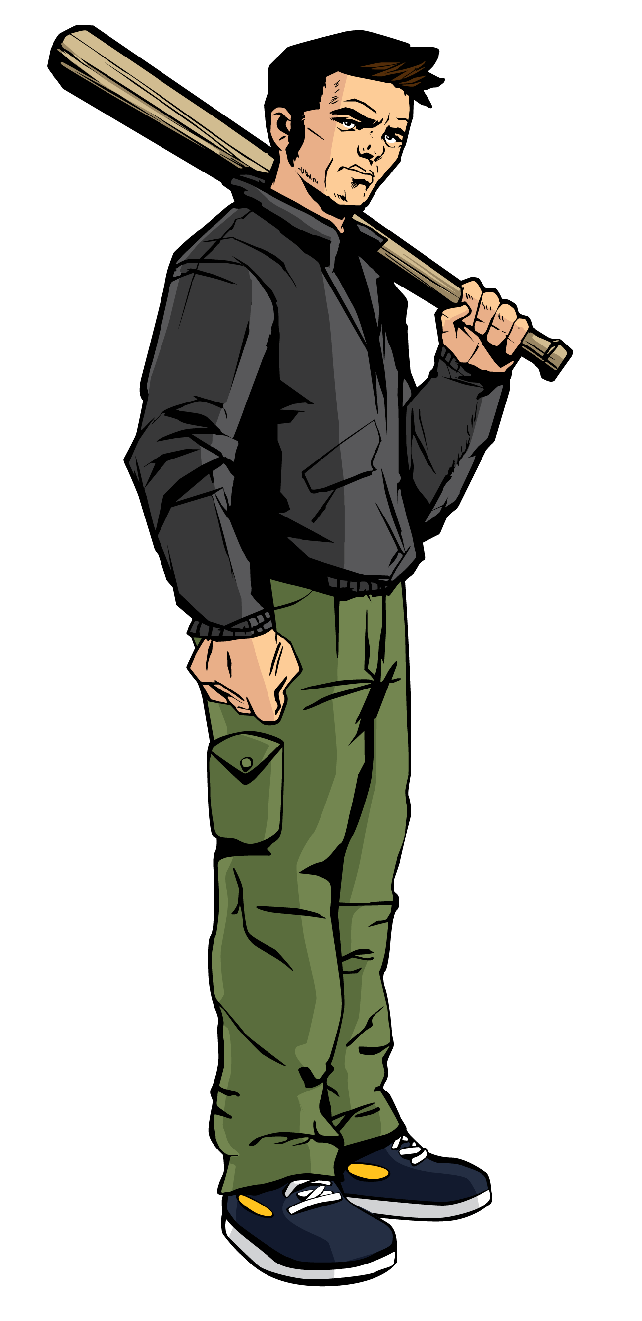 This is another art piece for a GTA 3 character, Claude Speed. unlike the  other pieces, this work shows …