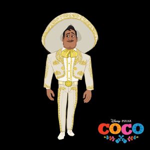 2D model of Ernesto de la Cruz.