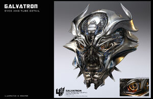 Galvatron's head in the concept art.