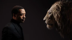 Chiwetel Ejiofor with his character Scar