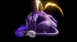 Gloomnivore feeding on King Irwin's despair.