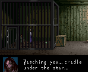 Simon talking to Jennifer (if provided with the ham).