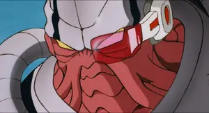 Closeup of Cacao flying towards Yamcha.