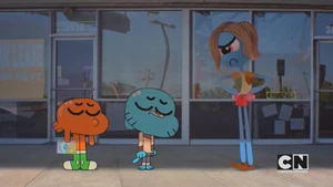 Rob mad at Gumball and Darwin for not knowing his name.