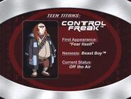 Control Freak's profile and his current status.