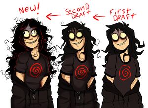 John's character design evolution.
