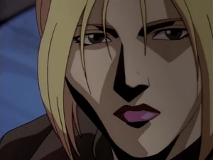 Lilly seeing Spawn at the crime scene.