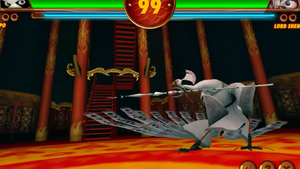 Lord Shen battling in Kung Fu Rumble