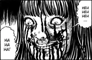 Misaki's evil grin.