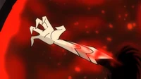 Necrafa's left hand emerges from the portal.