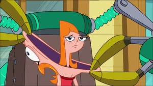 Beatrice gets banana-peeled off of Candace.