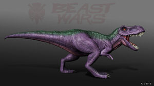 Megatron's T-Rex form.