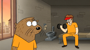 Mr. Ross with Doug in prison.