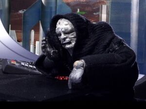 Emperor Palpatine as he appears in Robot Chicken.