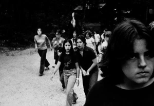 One of image of Slender Man from The original Something Awful post featuring Slender Man.