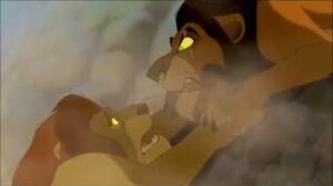 Scar kills Mufasa