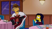 Lisa asks Taika why he is eating alone.