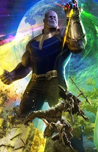 Thanos appeared on the poster of Avengers: Infinity War