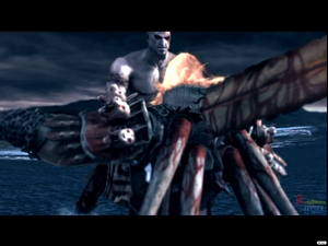 Kratos finally kills Ares.