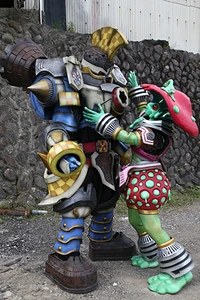 A revived Tankjoh hugged by Kureon.