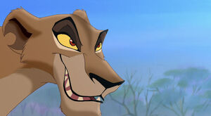 Zira's evil grin.