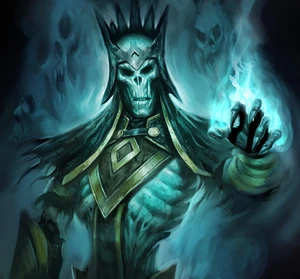 Barrow-wight lord concept art from The Lord of the Rings: Guardians of Middle-earth.