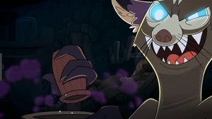 Cacomixtle preparing his spells.