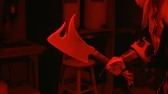 Horny's meat cleaver (in movie).