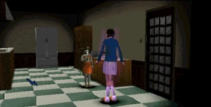 KickHer.gif (495 KB) Bates kicks Stephanie during a Panic.