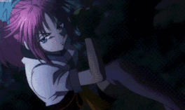 Machi using her threads in combat