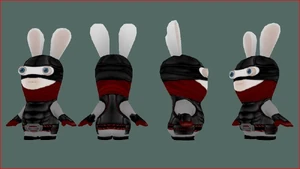 RRR2 Enemies Ninja Rabbid.jpg (45 KB) Models of Bert in Rayman Raving Rabbids 2.