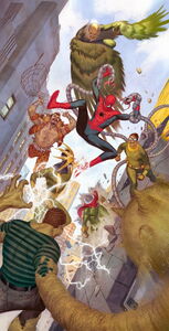 Sinister Six Battling Spiderman