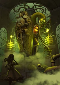 Birth of the Jabberwock. (Alice: Asylum art)
