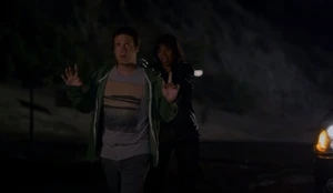 Beckett forcing Nelson to take them to Kelly's body.