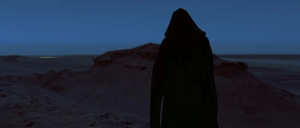 On his ship, Scimitar, Maul traveled to Tatooine