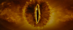 The Eye of Sauron as seen by Gandalf as he's studying the Ring.