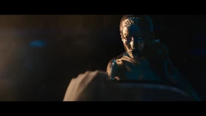 Silver Surfer staring back at Johnny.