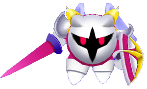 Galacta Knight in Kirby: Planet Robobot.