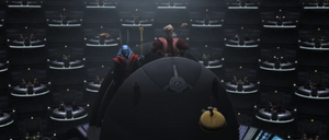 Announcing the vote on military action will take place next session, Chancellor Palpatine dismisses the Senate.