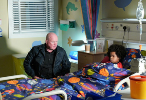 Phil Mitchell with his younger son Raymond Dawkins.
